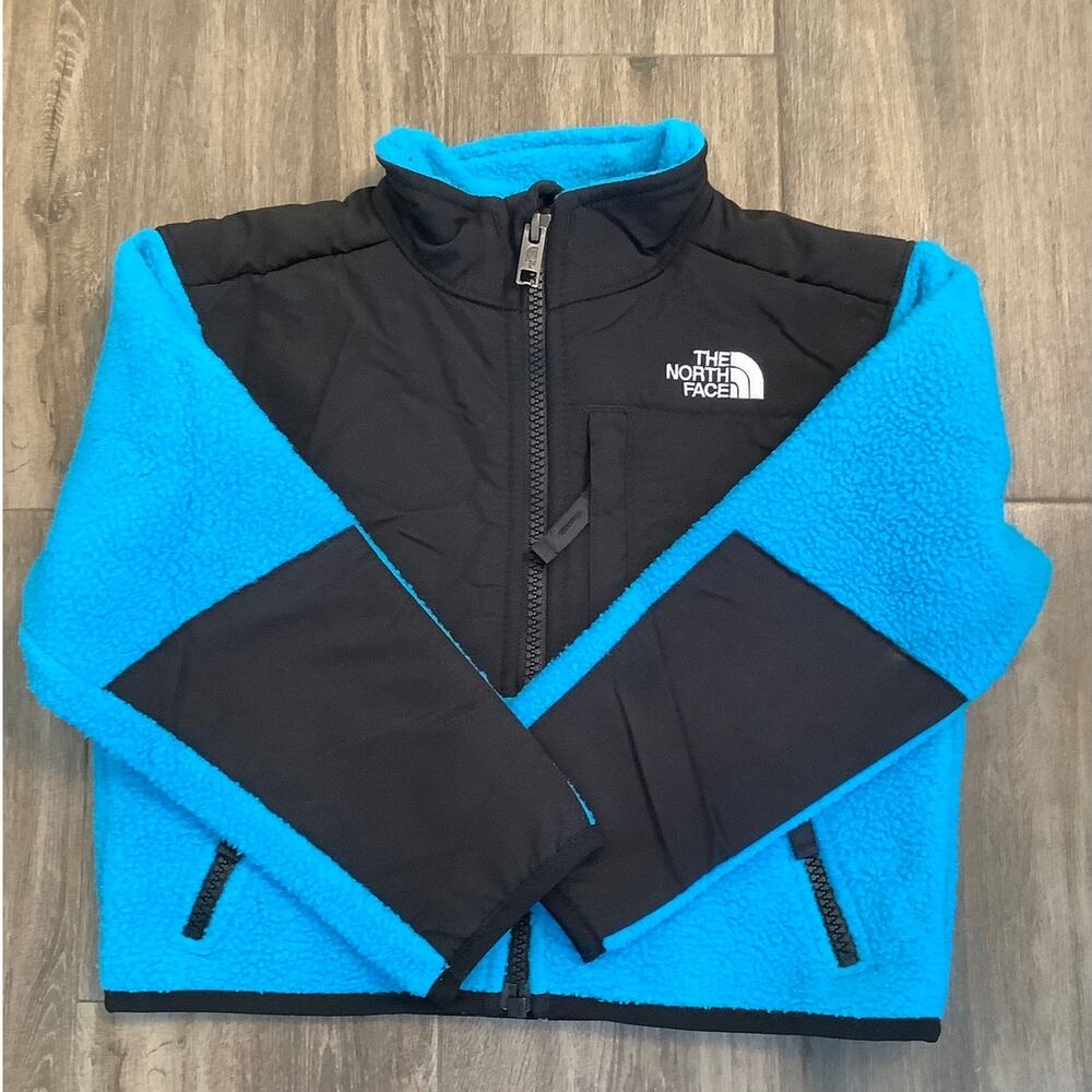 The North Face Kids 2T Meridian Blue Denali Fleece Jacket Winter Outdoor V4-15